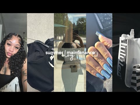 maintenance vlog: lashes, hair, nails + shopping for essentials