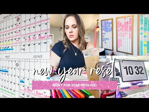 NEW YEAR RESET ROUTINE ✨🍒 cleaning, reflection, & setting new goals for 2024