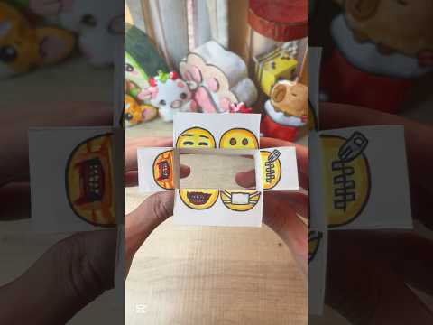 Diy Cute emojis 😷🤐 #art #diy #crafts #papercraft #thingstodo #cute #cutecraft