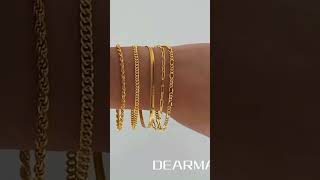 Best Seller  DEARMAY Gold Bracelets for Women Waterproof