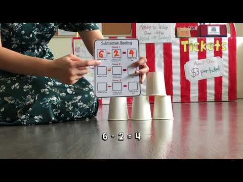 K2: Numeracy & Gross Motor (Subtraction Bowling)