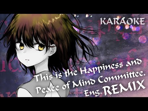 【OFF VOCAL】Happiness and Peace of Mind Committee. -Modern EDM Remix- /UtataP【English Cover】