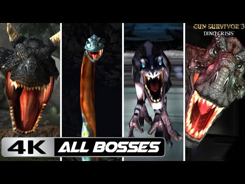 Dino Stalker - All Bosses Encounters\Battles (No Damage) [4k]