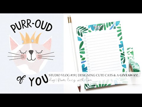 Studio Vlog #19 New products coming, giveaway & discount code! | From Lucy with Love