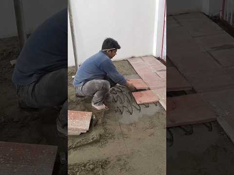 सीमेंट का पार्किंग ब्लॉक कैसे लगाय ,paver block fitting porese video,#cementtiles #paverblock