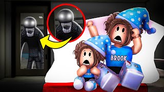 Something FOLLOWED US To A CREEPY SLEEPOVER at 3AM In Roblox Brookhaven!!