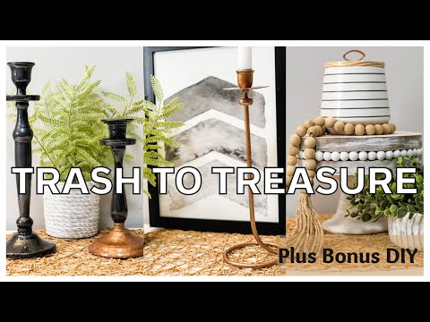 🌿NEW TRASH TO TREASURE PROJECTS | THRIFT FLIP TRASH TO TREASURE | COTTAGE FARMHOUSE DECOR IDEAS