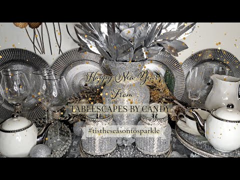 Two New Year's Eve Glam Tablescape Ideas | 2024 Holiday Home Décor Ideas | Home Décor Luxe Club