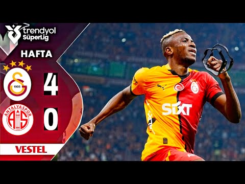 Victor Osimhen Golü | Galatasaray vs Antalyaspor 4-0 | MAÇ ÖZETI | Trendyol SüperLig 2024/25