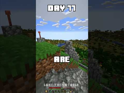 100 Days - [Minecraft Shorts] - Day 77 #minecraft #100days