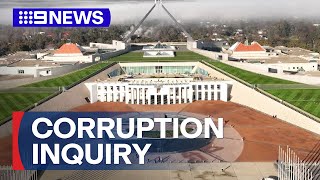 Parliament house raided over corruption inquiry | 9 News Australia