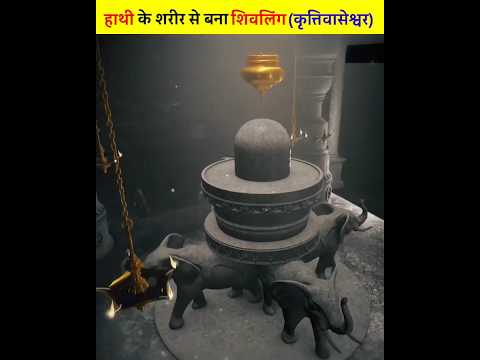 हाथी के शरीर से बना शिवलिंग | कृत्तिवासेश्वर महादेव |Kritti Vaseshwar Mahadev|mahadev status #shorts