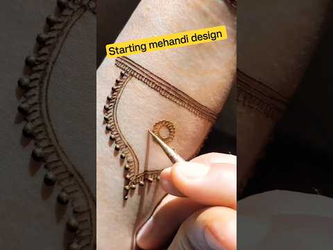 starting mehandi design 👌।। bridal mehandi design 🌿।।#shorts #mehandi design 🌿