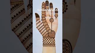 Very Easy Simple Karwachauth special Mehndi Design|| #mehndi #easymehndi #youtubeshorts #shorts