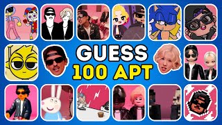 Guess 100 APT. Songs & Variants by Their Voice ~ ROSÉ & Bruno Mars APT  Song Covers 🎶 ULTIMATE QUIZ