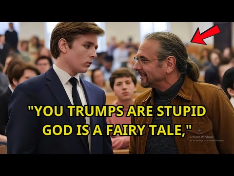 Atheist Professor MOCKS Jesus Christ — Barron Trump’s Response Left Him Speechless!