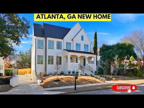 STUNNING NEW 5 BDRM, 5.5 BATH LUXURY HOME FOR SALE NOW IN THE HEART OF ATLANTA