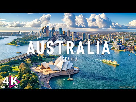 FLYING OVER AUSTRALIA (4K UHD) - Relaxing Music Along With Beautiful Nature Videos - 4K Video