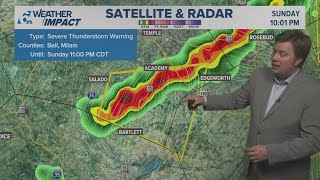 Weather Impact Alert | Severe storms moving through Central Texas