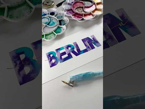 B E R L I N 💫 #handletteringpractice #berlin #city #diy #calligraphy