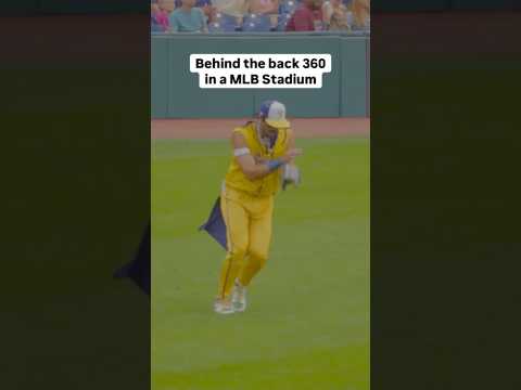 Behind the back 360 at MLB Stadium #fyp #trending #baseball