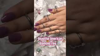 Beautiful Elegant American Diamond Rings #jewellery #adrings