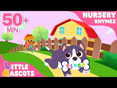 Bingo Song 🐶 + Five Little Ducks🦆 + more Little Mascots Nursery Rhymes & Kids Songs