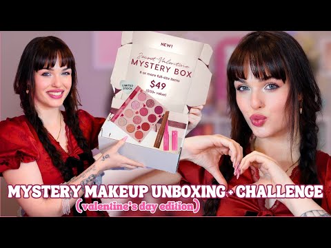 Unboxing Colourpop $49 Valentine's Mystery Box AND.. Doing my Makeup w/ What I Got! ♡