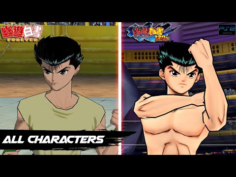 Yu Yu Hakusho Forever vs Shitou! Ankoku Bujutsukai! 120% - All Characters Comparison