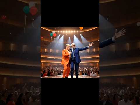 "Donald Trump & Narendra Modi Singing Together on Stage – A Must-See Performance!"