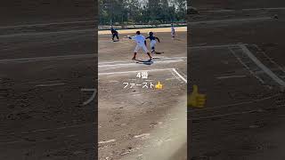 少年野球⚾️ 4番ファースト👍　練習試合❗️