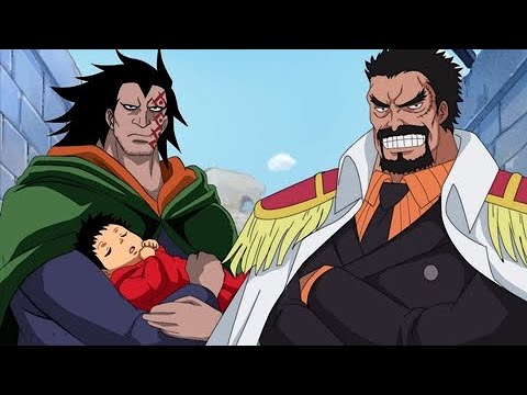 Monkey D. Dragon entrusts Luffy to Garp to take care of his son - One Piece