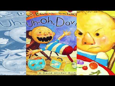 Uh-oh David Sticker | No David ( Kids Books Read Aloud ) Story time Anytime