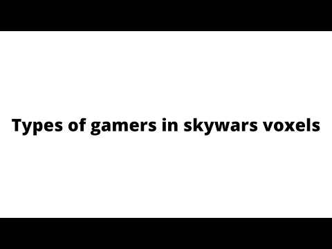 Types of gamers i skywars voxels