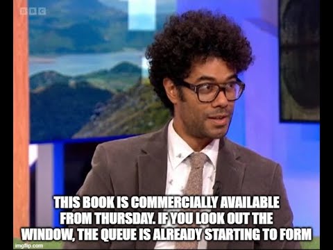 Richard Ayoade tries to promote his new book that no one wanted to read !!  / with Snoochie Shy