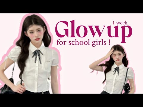 1 week Glow up challenge for 10-18 year old 🌷🩷