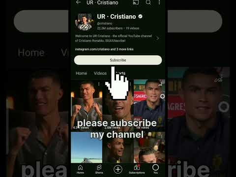 CRISTIANO NEW YT CHANNEL 😍 UR•CRISTIANO OFFICIAL SUBSCRIBE #cr7 #football #newaccount  #cristiano