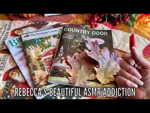 ASMR Christmas catalogs! (No talking version) Vermont Country Store~Country Door~Bronner's