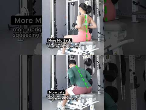 📌 Know the Difference : Target More Upper & Mid Back vs. Lats with Cable Rows 💪🏼