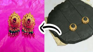 how to make a gold earring  / gold earrings tops designs for daily use / 22k gold 4g old model