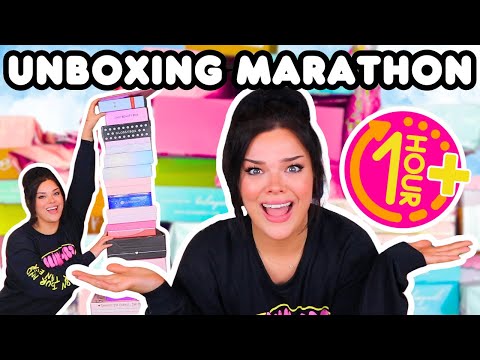 ONE FULL HOUR OF BEAUTY UNBOXING! | Marathon Unboxing #2