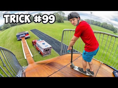 Trying 100 Most Dangerous Tricks! *sent to hospital*