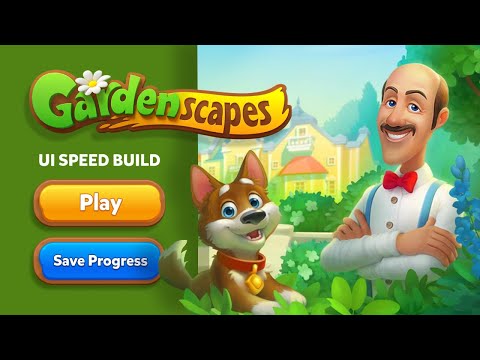 Figma Game UI - Gardenscape Game UI Speed Build