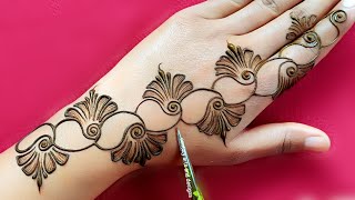 Easy back hand mehndi design | Latest mehndi design | mehndi ka design | mehndi design | mehndi.