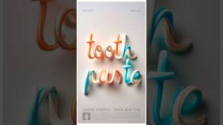 Tooth paste text effect in Adobe illustrator and firefly #illustrator #textdesign #digitaltypography