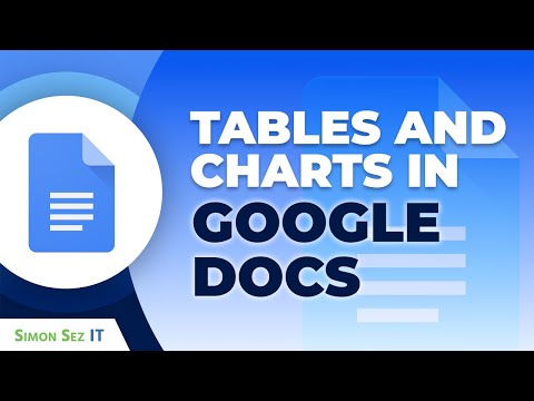 How to Add Tables and Charts in Google Docs