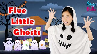 Five Little Ghosts with Lyrics and Actions | Kids Halloween Songs | Sing and Dance Along for Kids