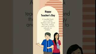 Happy Teacher's Day!Thank you, Teachers!❤#ytshorts #teachersday #happyteachersday