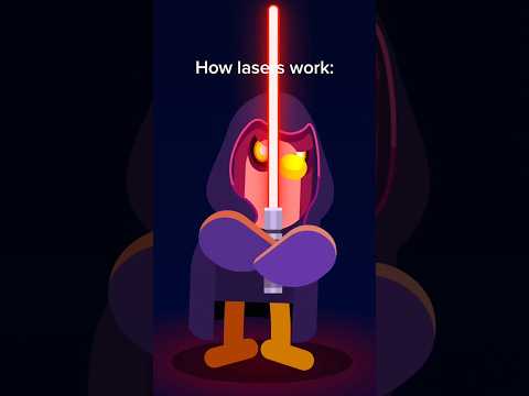 How do Lasers Work? #shorts #kurzgesagt