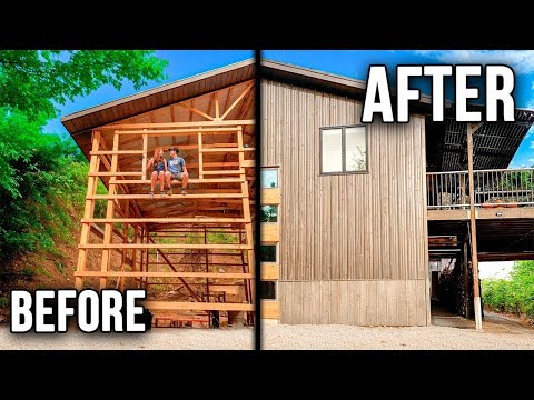 2 YEAR TIMELAPSE: Young Couple Builds OFF-GRID Home (start to finish)